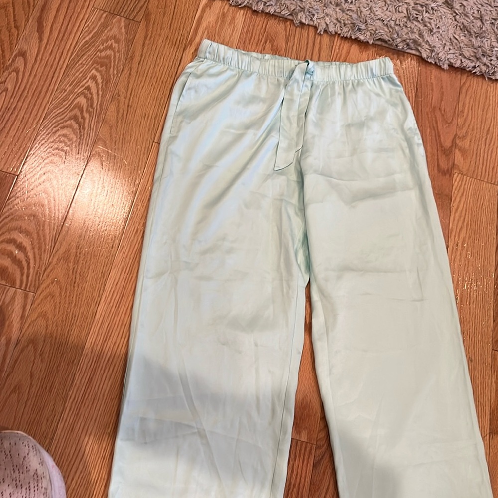Victoria’s Secret satin mint pajama pants